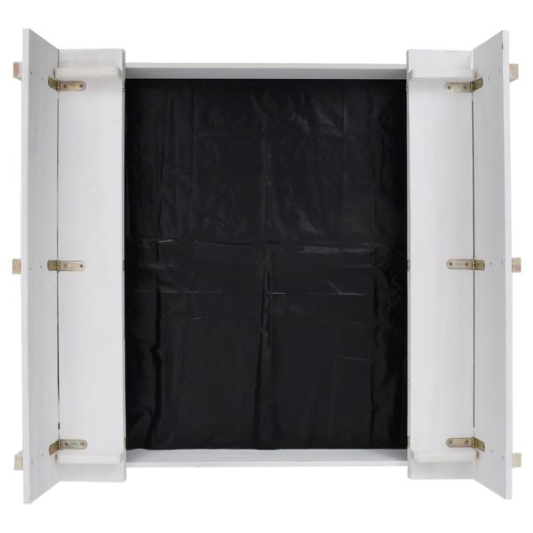 Caixa de areia 95x90x15 cm madeira de abeto branco - Image 5