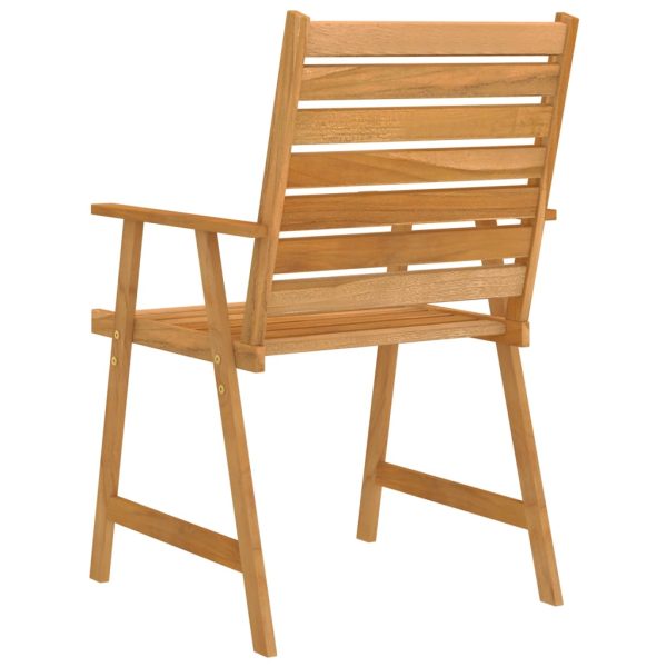 3 pcs conjunto de jantar para jardim madeira de acácia maciça - Image 8