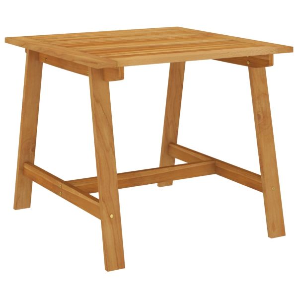 3 pcs conjunto de jantar para jardim madeira de acácia maciça - Image 9