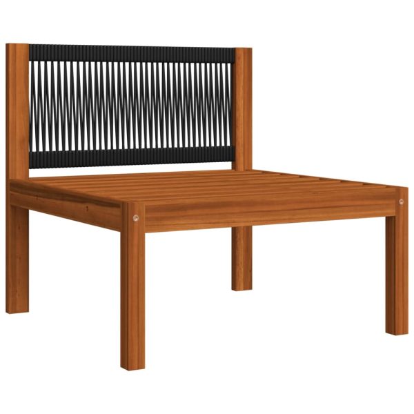 2 pcs conjunto lounge de jardim c/ almofadões acácia maciça - Image 5