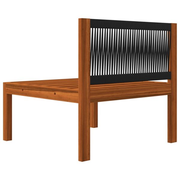2 pcs conjunto lounge de jardim c/ almofadões acácia maciça - Image 8