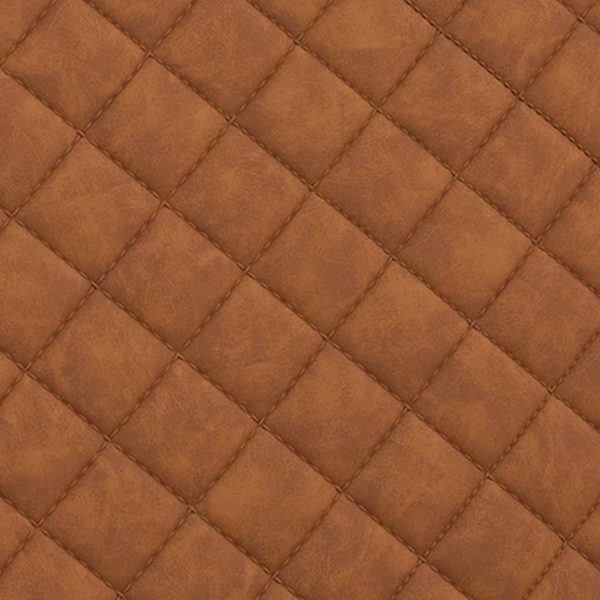 Cadeira cantilever em couro artificial castanho mate - Image 7