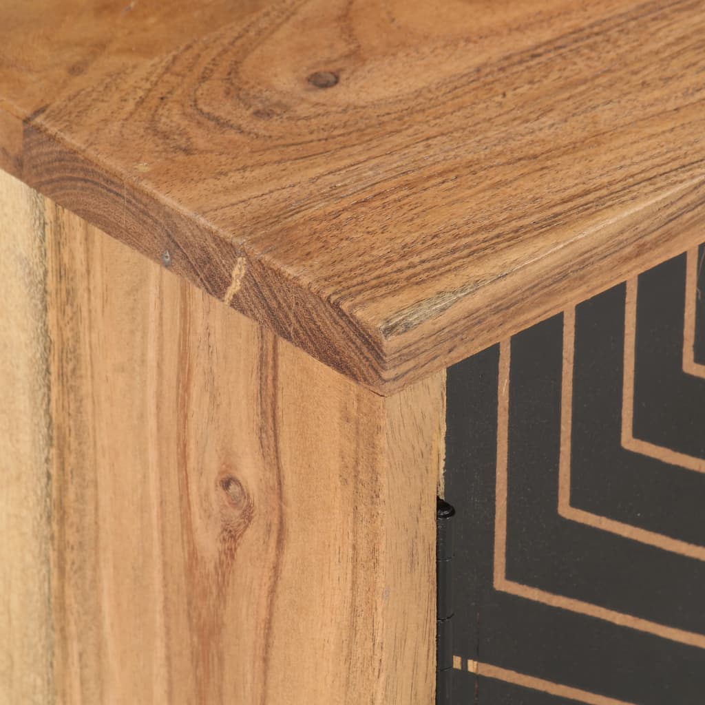 Móvel de TV 115x30x39 cm madeira de acácia maciça - Image 7