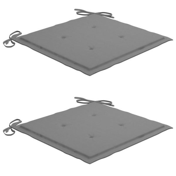 Cadeiras de jantar p/ jardim c/ almofadões 2 pcs acácia maciça - Image 3