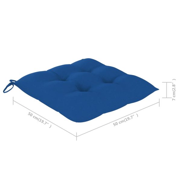 Cadeiras de jantar jardim c/ almofadões 2 pcs acácia maciça - Image 7