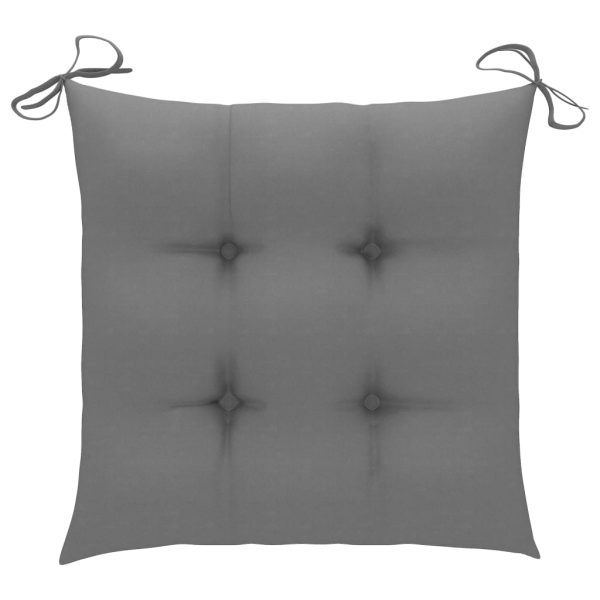 Cadeiras exterior dobráveis c/ almofadões 4 pcs acácia maciça - Image 10