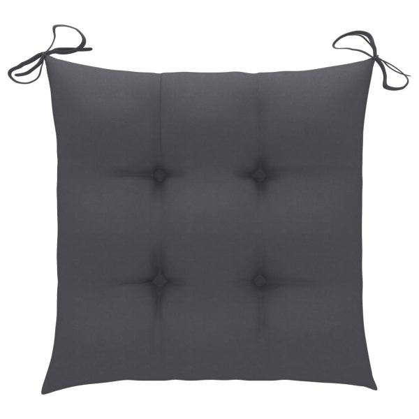 Cadeiras exterior dobráveis c/ almofadões 4 pcs acácia maciça - Image 10