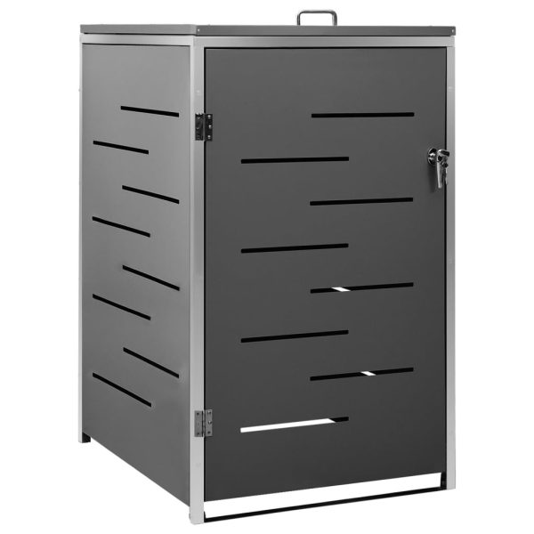 Abrigo para caixote do lixo 69x77,5x112,5 cm aço inoxidável - Image 2