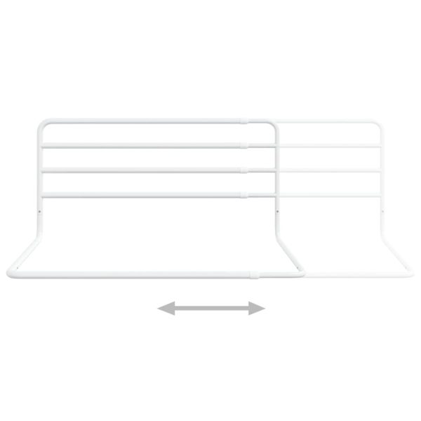 Barra de segurança p/ cama infantil (76-137)x55 cm ferro branco - Image 6