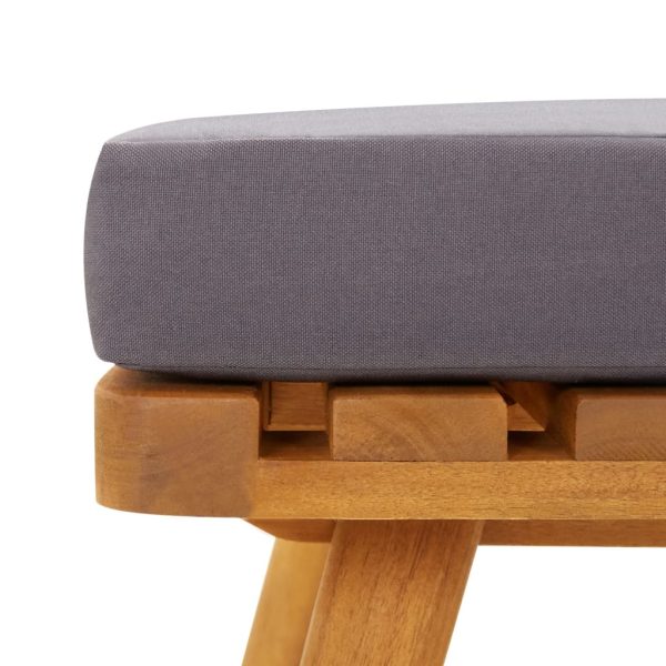 3 pcs conjunto lounge de jardim c/ almofadões acácia maciça - Image 6