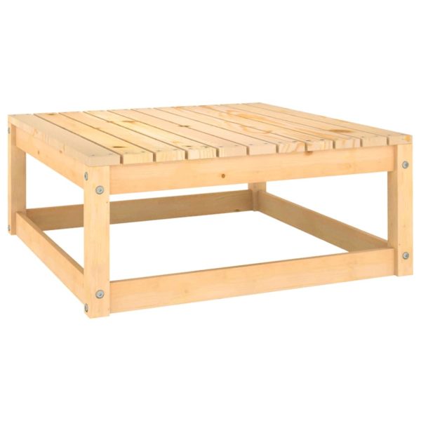 3 pcs conjunto lounge de jardim c/ almofadões pinho maciço - Image 6