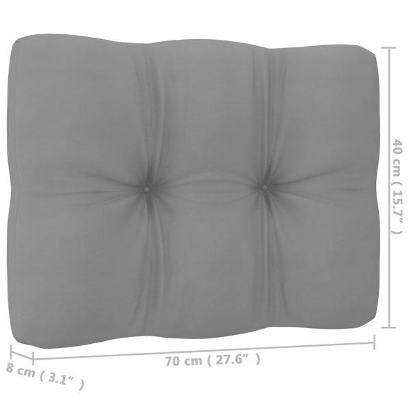 3 pcs conjunto lounge de jardim c/ almofadões pinho maciço - Image 9