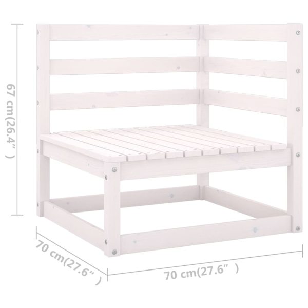 3 pcs conjunto lounge de jardim c/ almofadões pinho maciço - Image 9