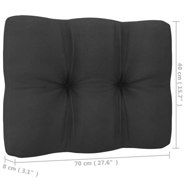 4 pcs conjunto lounge de jardim c/ almofadões pinho maciço - Image 11
