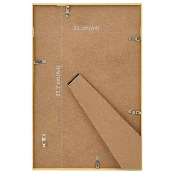 Molduras para mesa 3 pcs 21x29,7 cm MDF dourado - Image 8