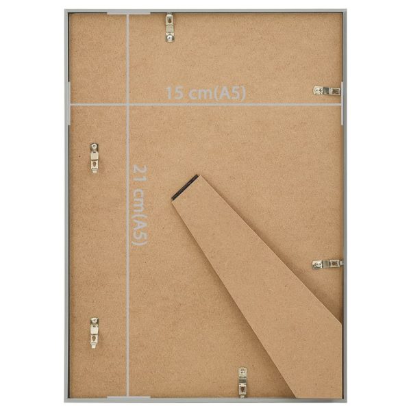 Molduras para mesa 3 pcs 15x21 cm MDF prateado - Image 8