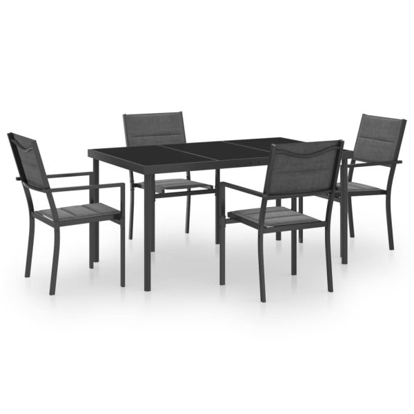 5 pcs conjunto de jantar para exterior aço - Image 2