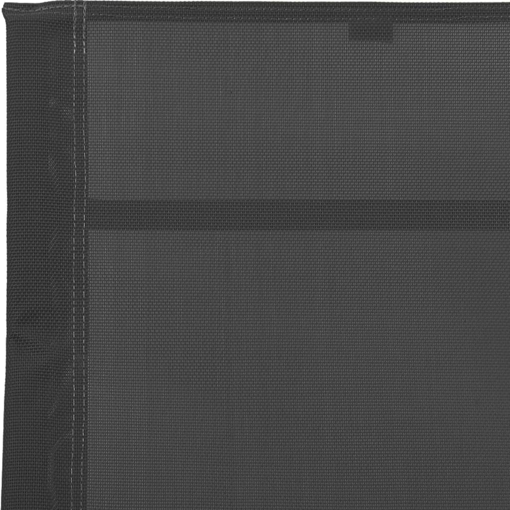 Espreguiçadeira em aço e textilene preto - Image 6