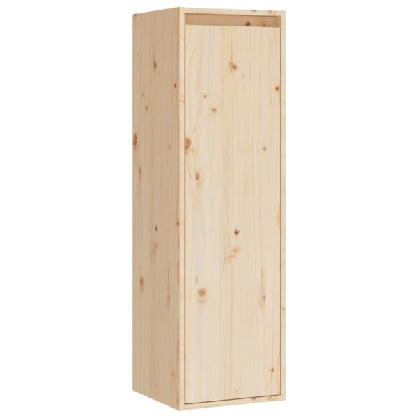 Armários de parede 2 pcs 30x30x100 cm madeira de pinho maciça - Image 3