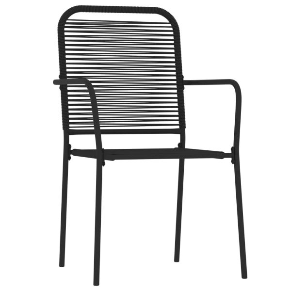 3 pcs conjunto de jantar para jardim preto - Image 3