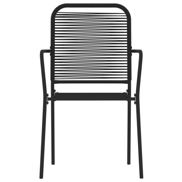 3 pcs conjunto de jantar para jardim preto - Image 4