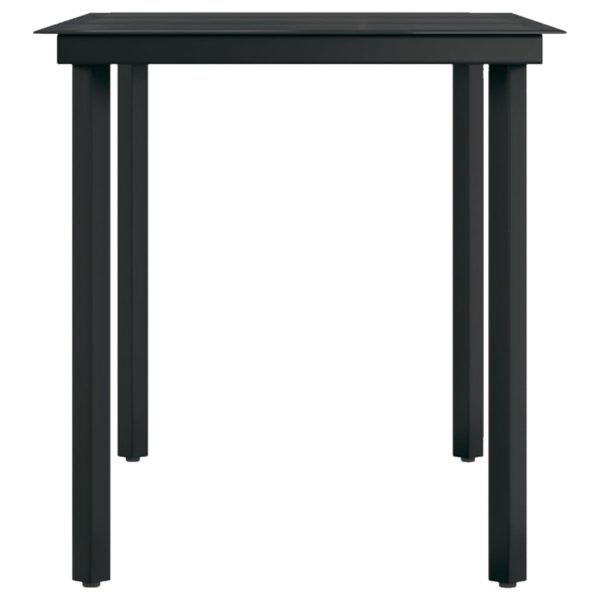 5 pcs conjunto de jantar para jardim preto - Image 7