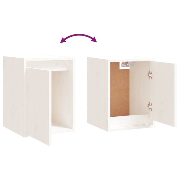Móveis de TV 6 pcs madeira de pinho maciça branco - Image 8