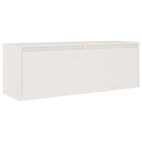 Móveis de TV 5 pcs madeira de pinho maciça branco - Image 5