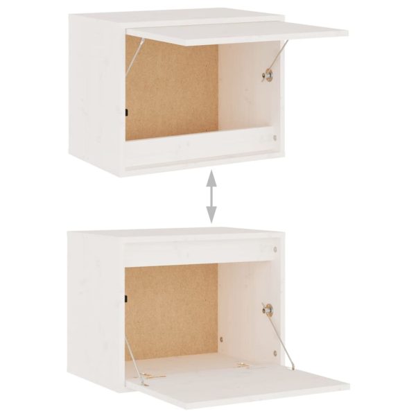 Móveis de TV 6 pcs madeira de pinho maciça branco - Image 6