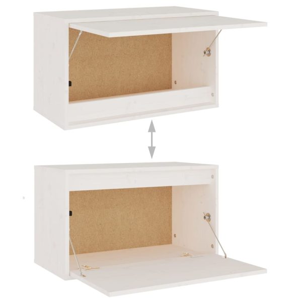 Móveis de TV 6 pcs madeira de pinho maciça branco - Image 10