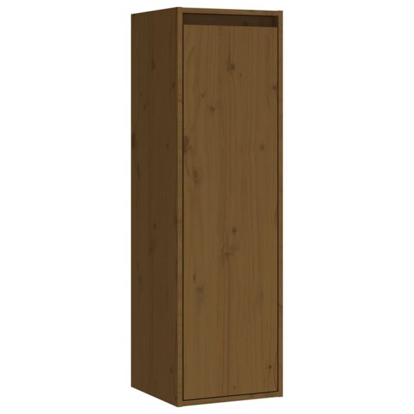 Móveis de TV 6 pcs madeira de pinho maciça castanho-mel - Image 7