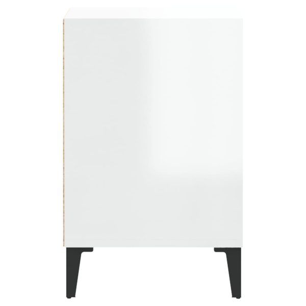 Móvel para TV 100x35x55 cm madeira processada branco brilhante - Image 7