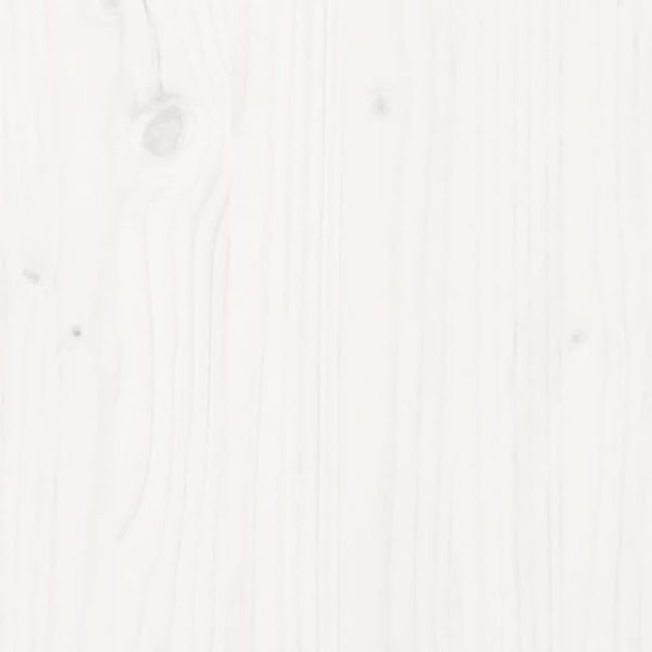 Móvel de TV 80x35x40,5 cm madeira de pinho maciça branco - Image 8