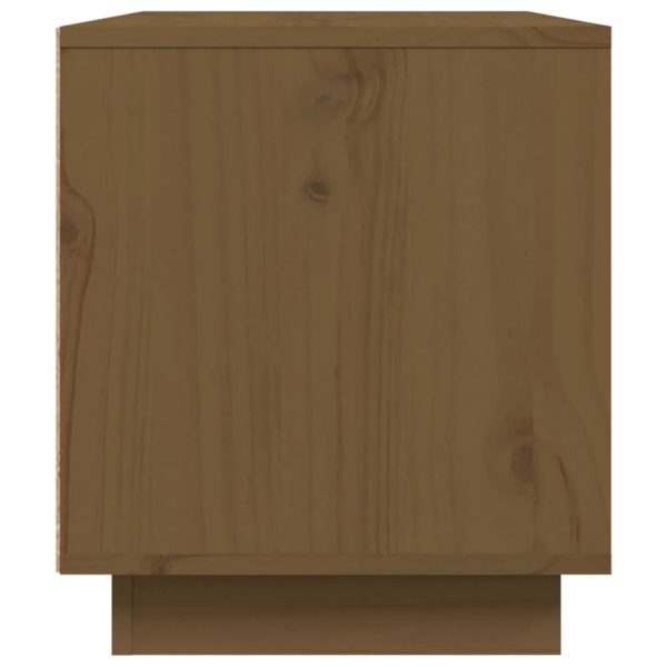Móvel de TV 80x35x40,5 cm madeira de pinho maciça castanho mel - Image 6