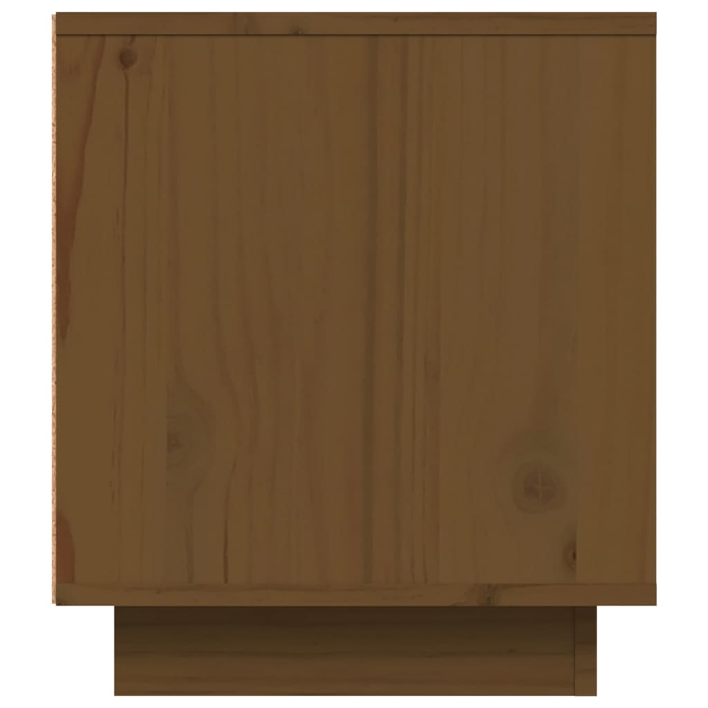 Móvel de TV 80x35x40,5 cm madeira de pinho maciça castanho mel - Image 8