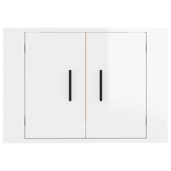Móvel de TV para parede 57x34,5x40 cm branco brilhante - Image 6