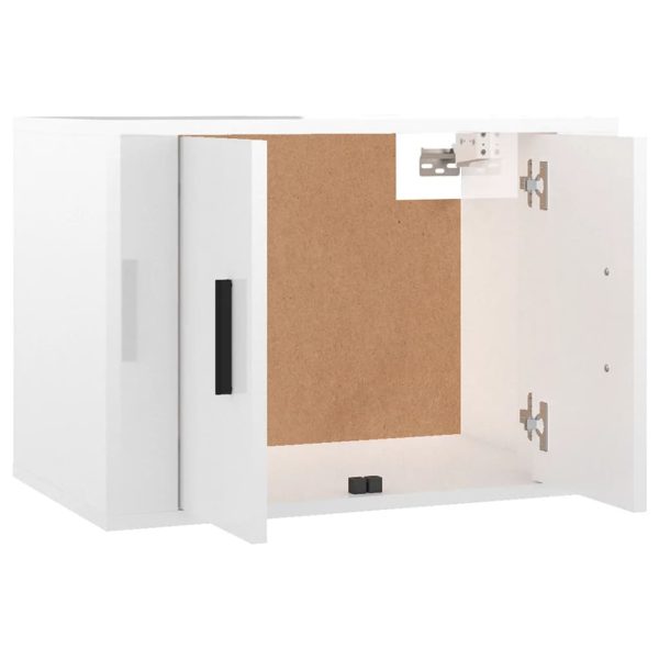Móvel de TV para parede 57x34,5x40 cm branco brilhante - Image 8