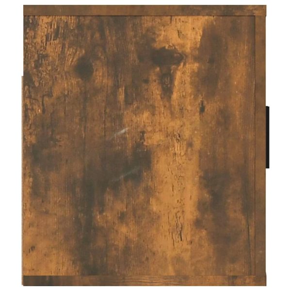 Móvel de TV de parede 80x34,5x40 cm carvalho fumado - Image 7