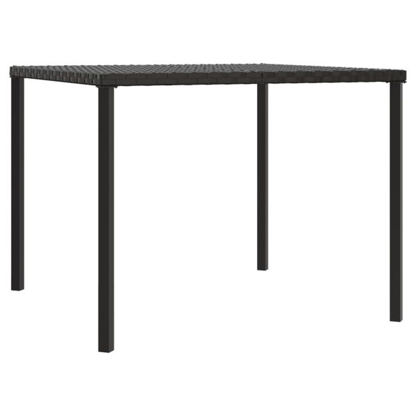 2 pcs conjunto de jantar p/ jardim c/ almofadões vime PE cinza - Image 5