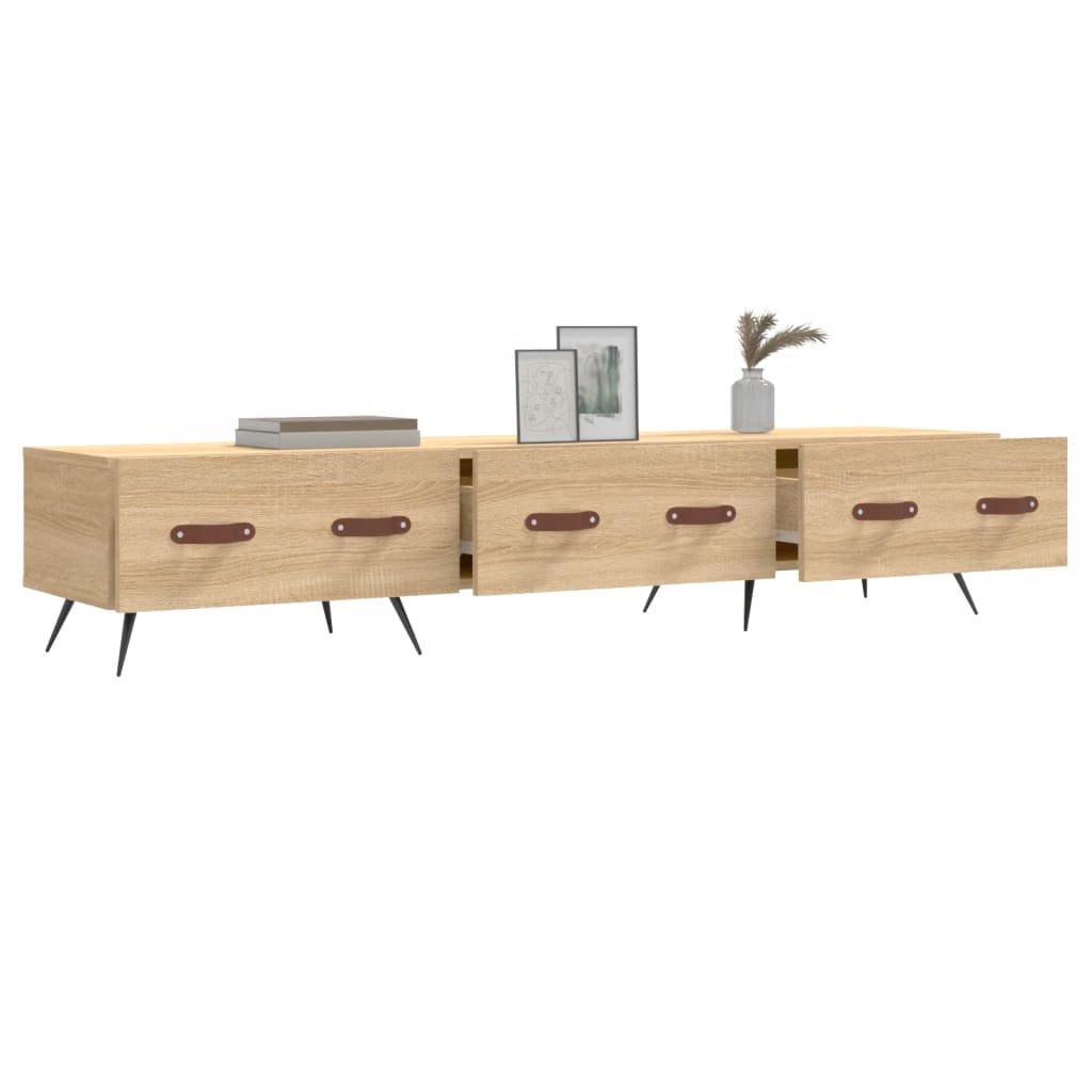 Móvel de TV 150x36x30 cm derivados de madeira carvalho sonoma - Image 4