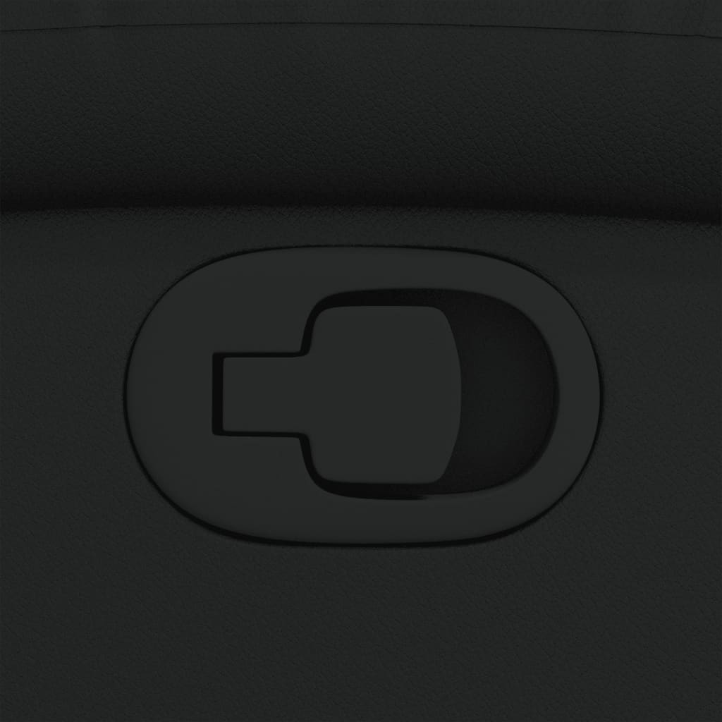 Poltrona reclinável couro artificial preto - Image 8