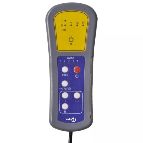 Poltrona de massagens reclinável couro artificial cor creme - Image 11