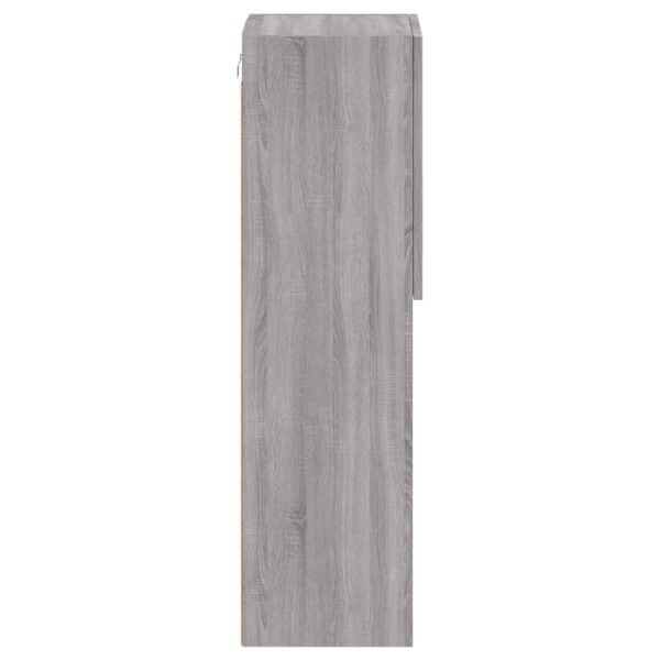 Móveis de TV com luzes LED 2 pcs 30,5x30x102 cm cinzento sonoma - Image 10