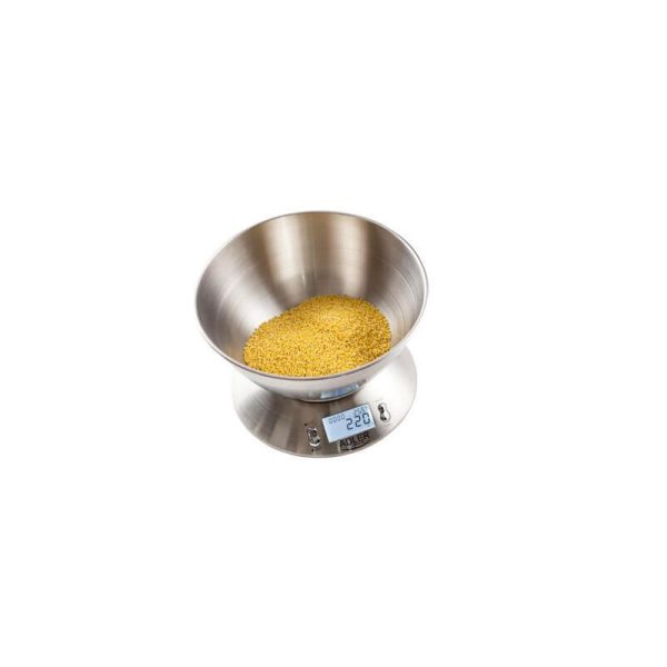 BASCULA DE COCINA ADLER INOX CON RECIPIENTE REDONDO 5KG - 2L - Image 5