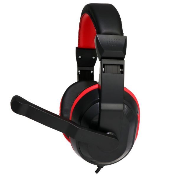 Auriculares Stereo Oficina COOL Dublin con micro (Negro-Rojo) - Image 5
