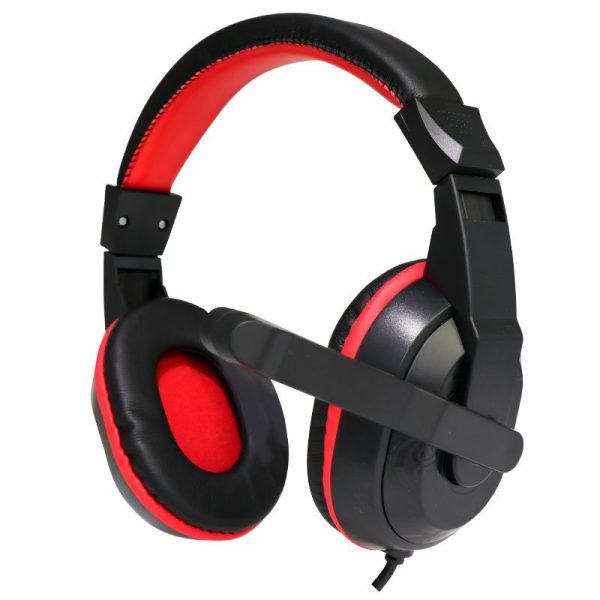 Auriculares Stereo Oficina COOL Dublin con micro (Negro-Rojo) - Image 7