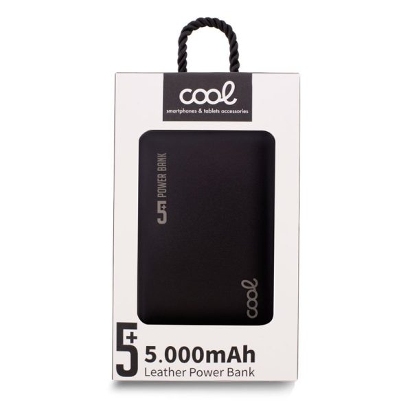 Bateria Externa Power Bank 5000 mAh COOL Leather Negro - Image 2