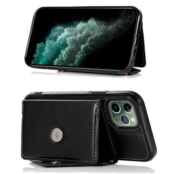 Carcasa COOL para iPhone 11 Pro Max Colgante Wallet Negro - Image 3