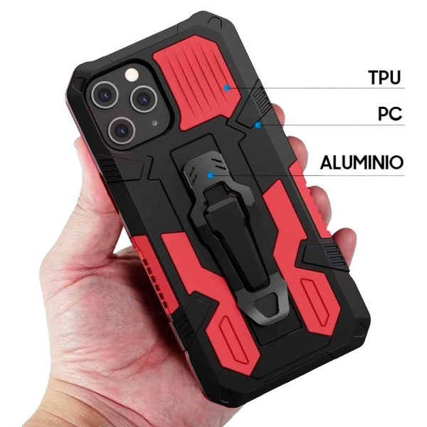 Carcasa COOL para iPhone 12 / 12 Pro Hard Clip Rojo - Image 5