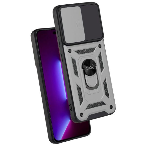Carcasa COOL para iPhone 14 Pro Hard Ring Plata - Image 3